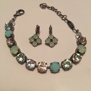 Multi-color Sabika Bracelet & Earrings